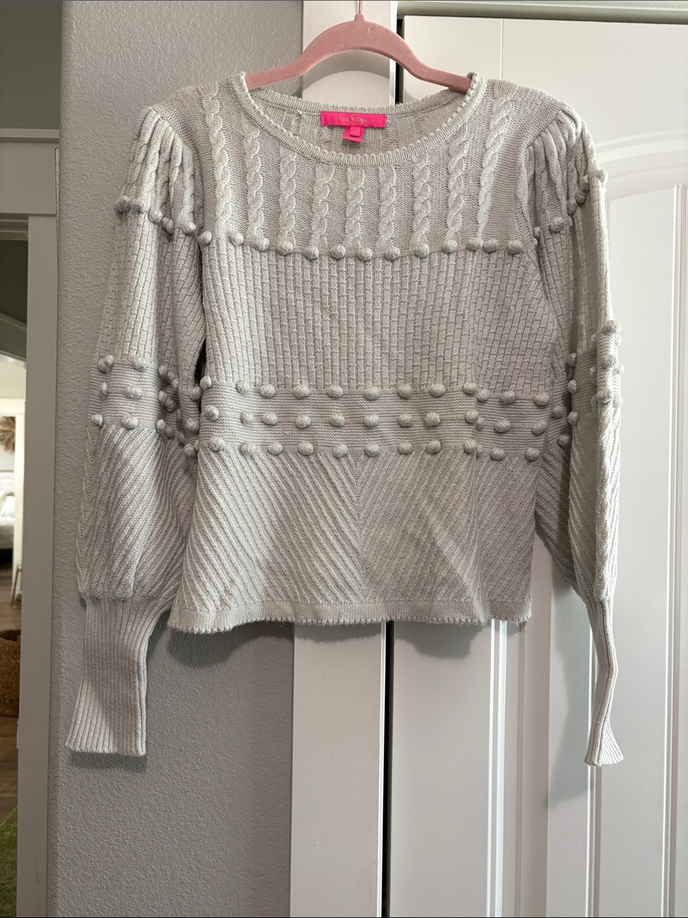 Lilly Pulitzer Pom-Pom Textured Crewneck Sweater